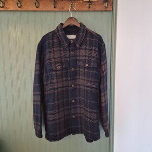 Outerknown Cloud Weave Jacket | Indigo Griffith Plaid